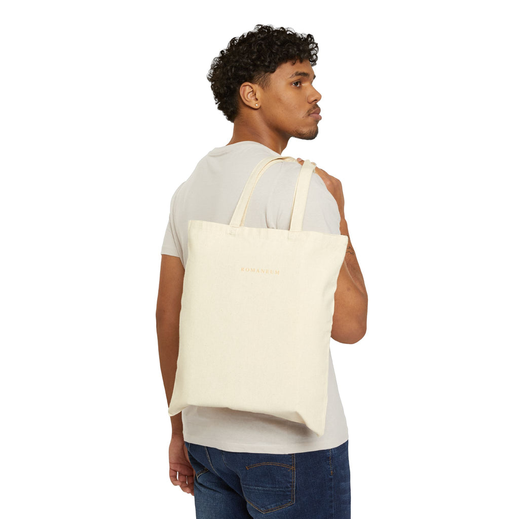 Conquerors Canvas Tote Bag — Minimal Inspirational Quote Grocery & Everyday Tote