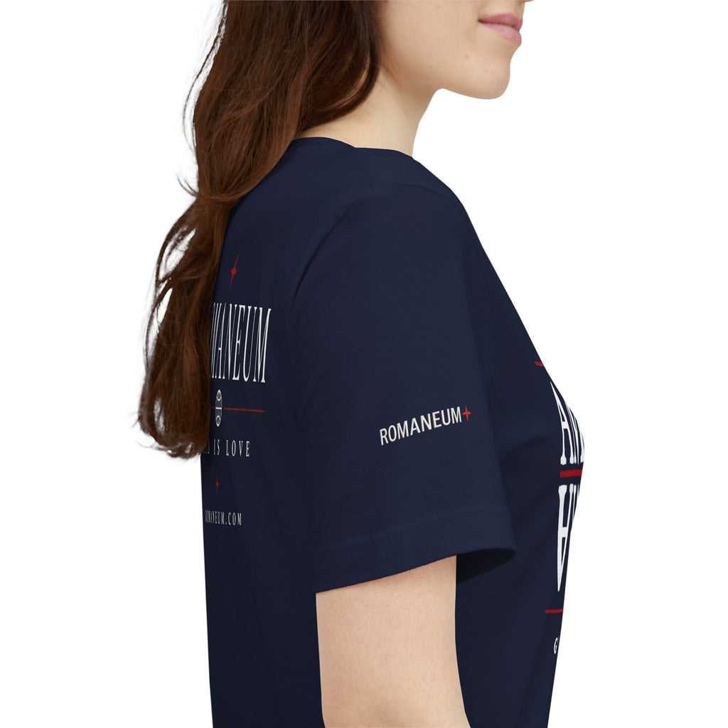 Romaneum 'AMOR/ROMA' God Is Love Graphic Tee