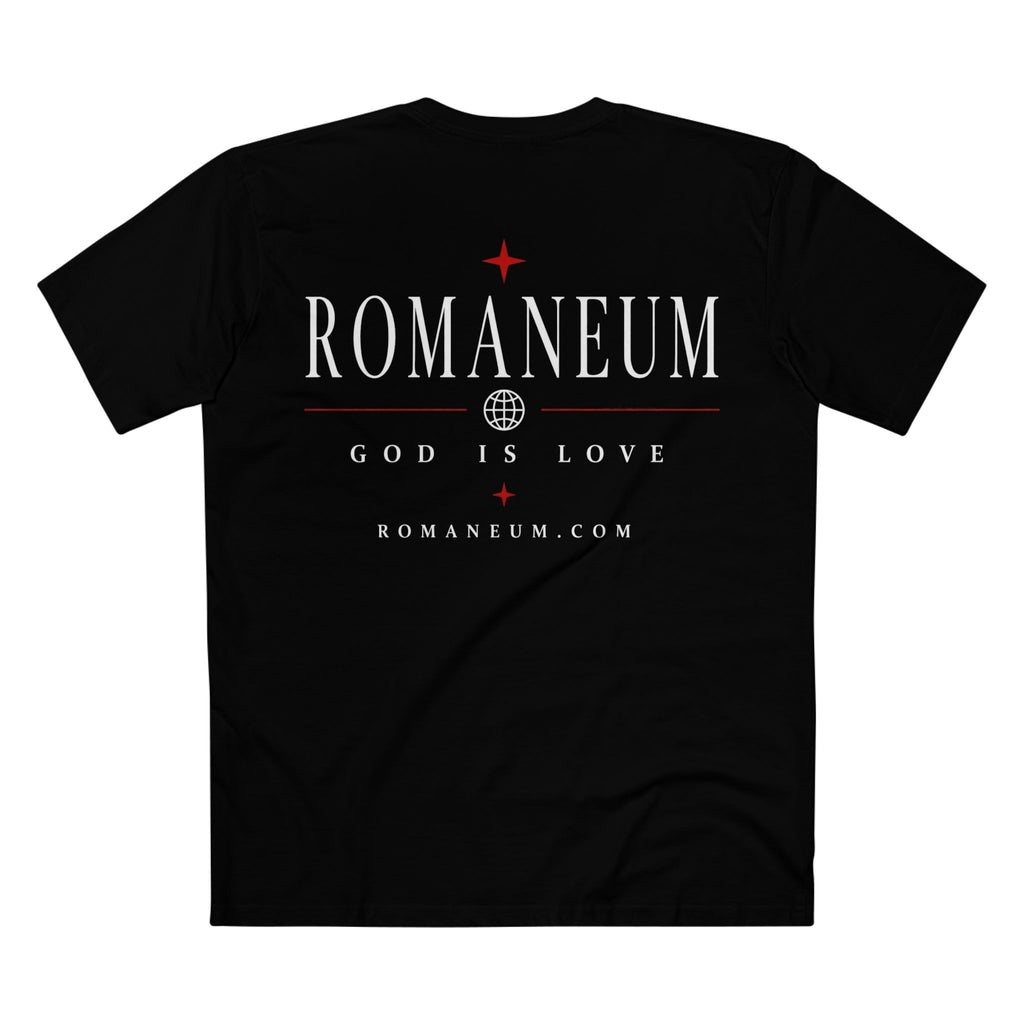 Romaneum AMOR/ROMA Tee — God Is Love Christian T‑Shirt