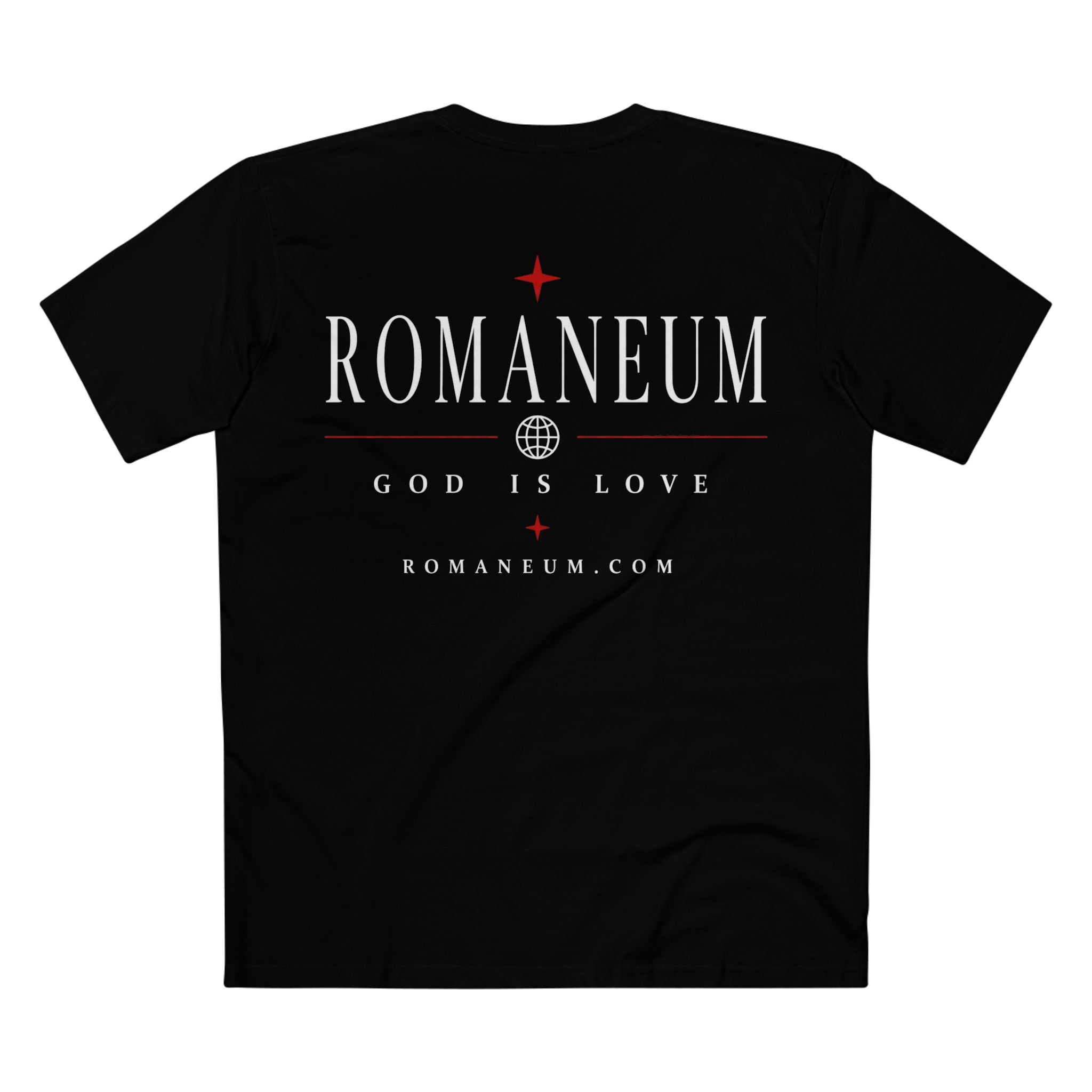 Romaneum AMOR/ROMA Tee — God Is Love Christian T‑Shirt