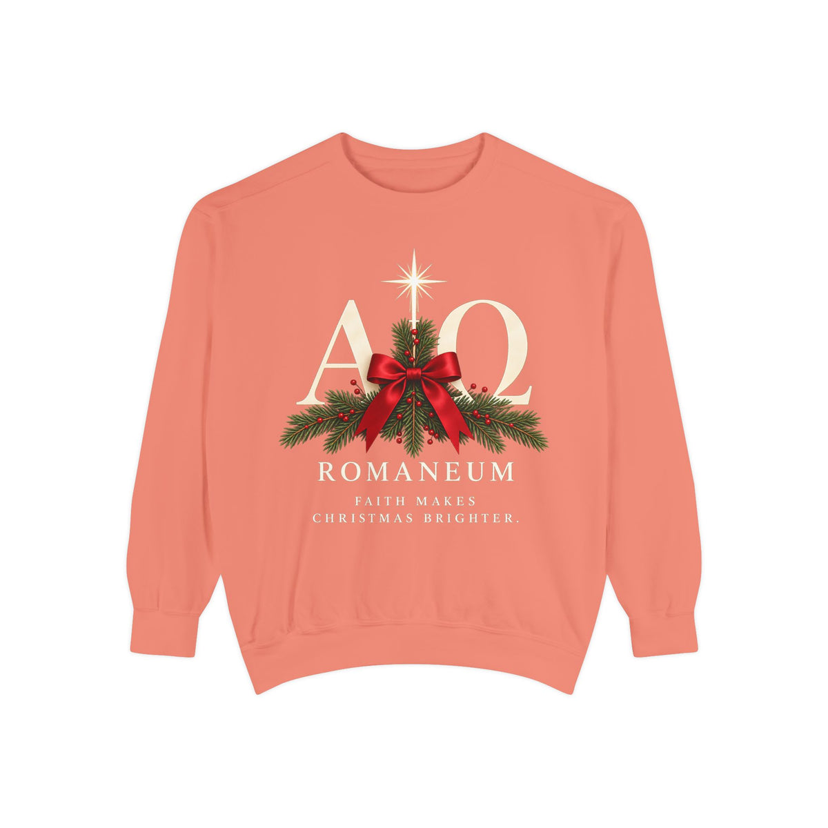 Christmas Alpha Omega Sweatshirt — Romaneum 'God Is Love' Holiday Crewneck