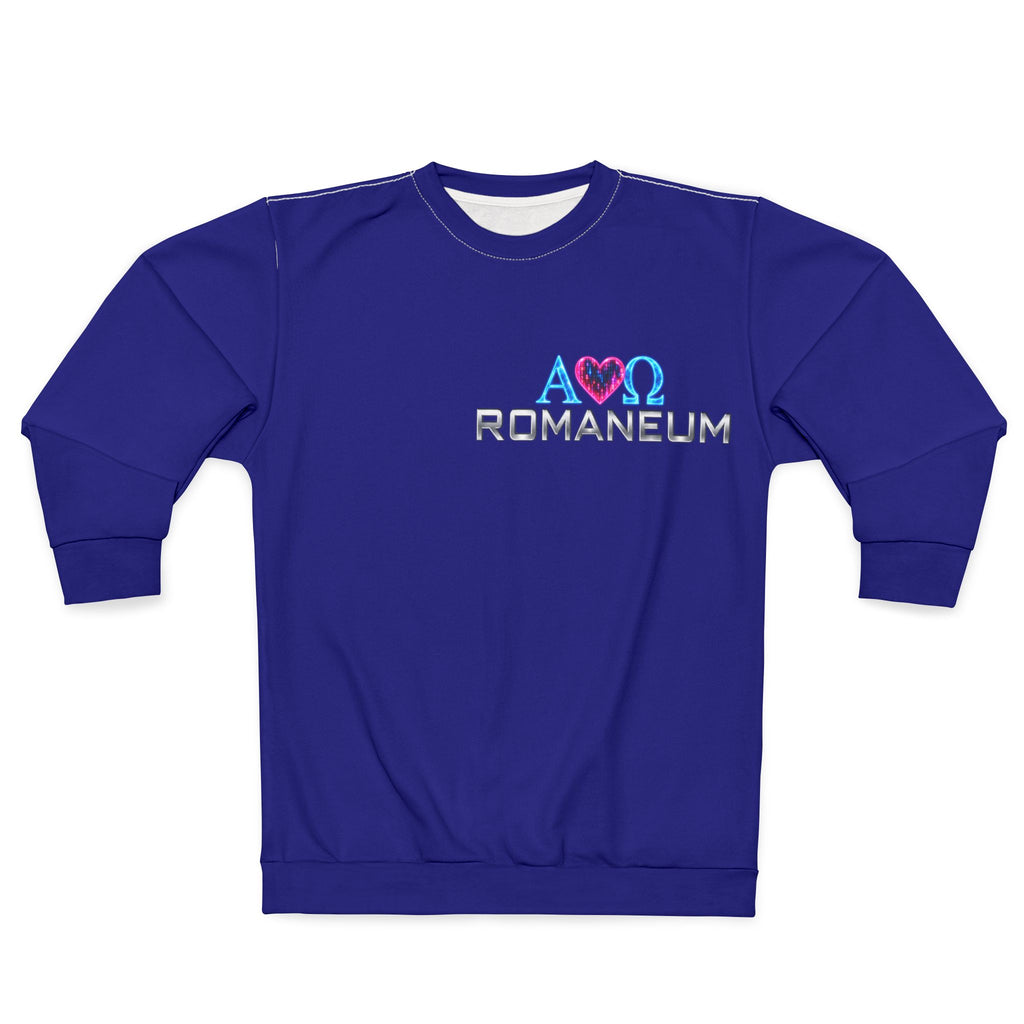 Roman/Christian Sweatshirt - 'AΩ ROMANEUM - God Is Love 1 John 4:8' Crewneck