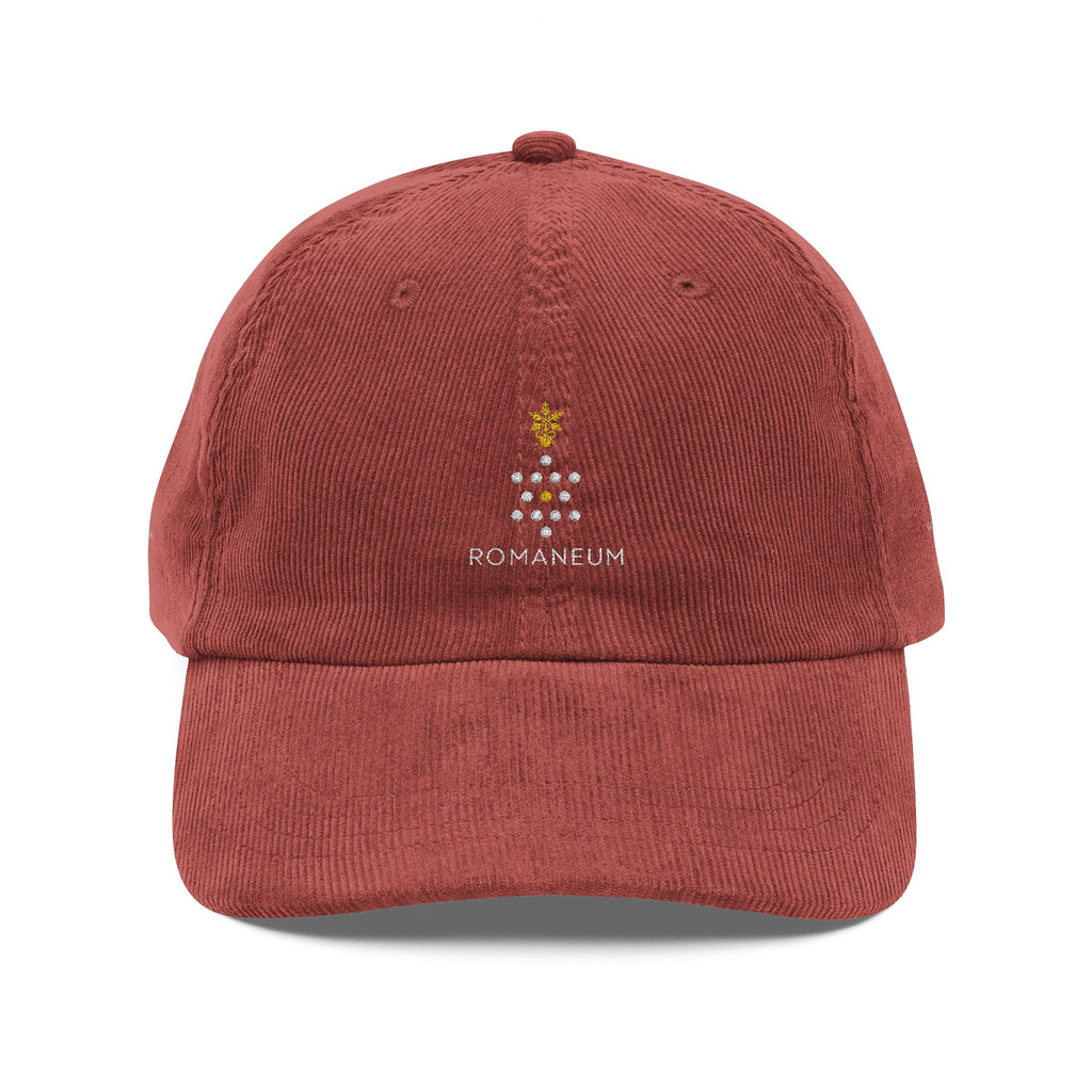Christmas Corduroy Embroidered Cap