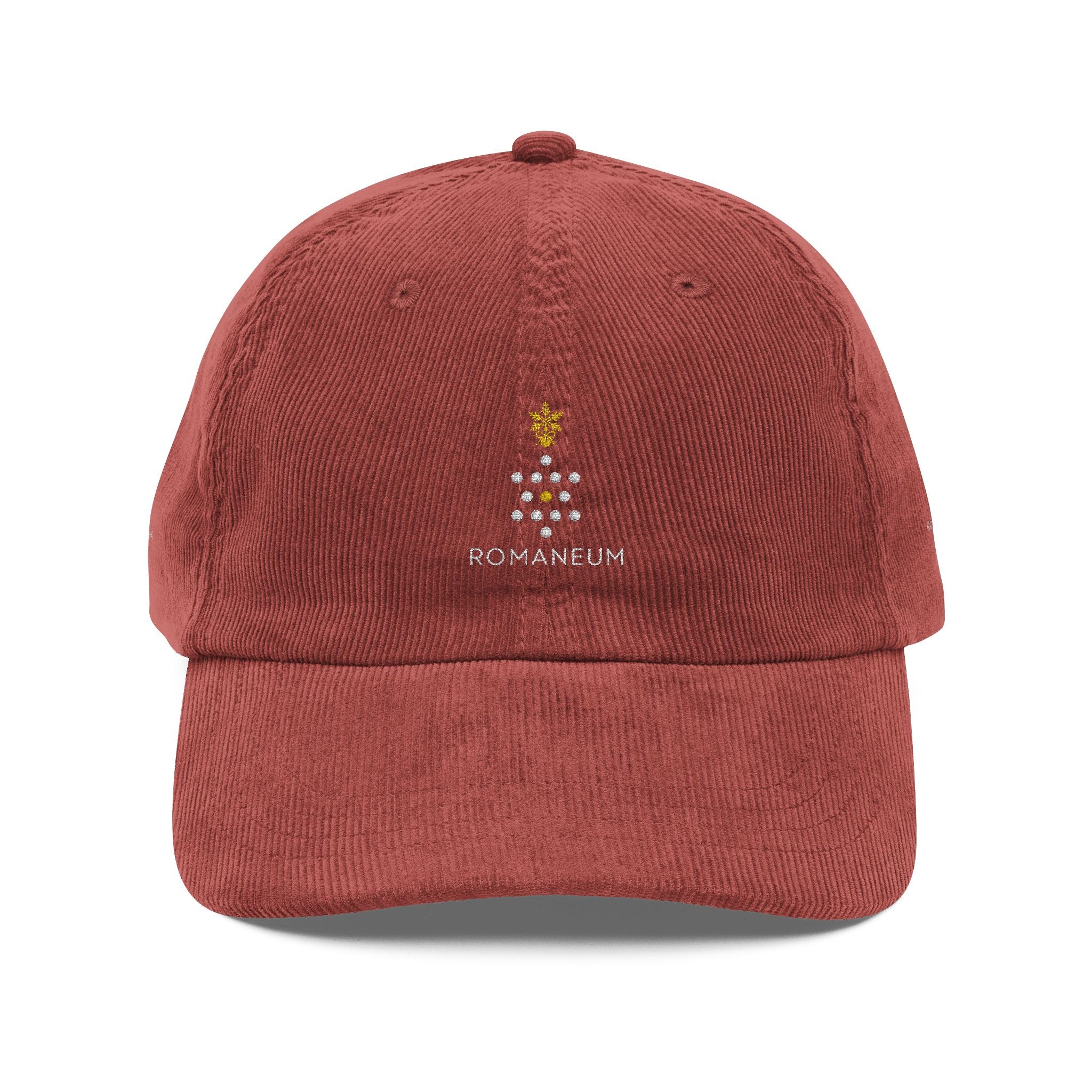 Christmas Corduroy Embroidered Cap