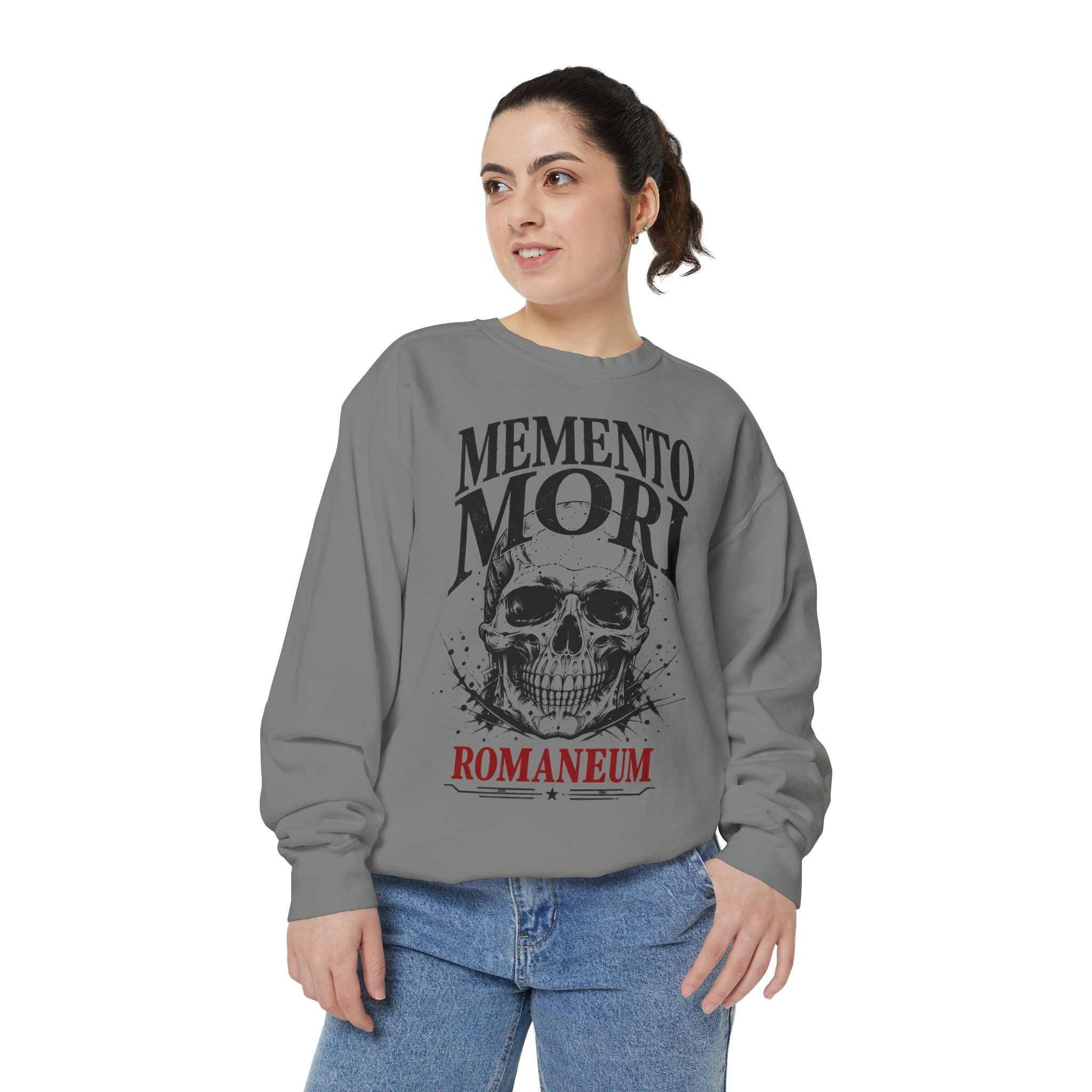 Memento Mori Sweatshirt — Gothic Skull Romaneum Crewneck