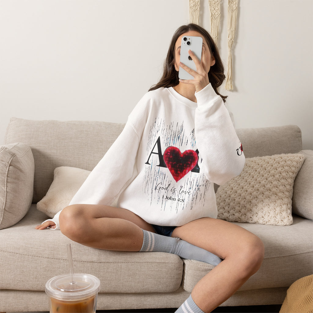 Alpha Omega Heart Sweatshirt ROMANEUM