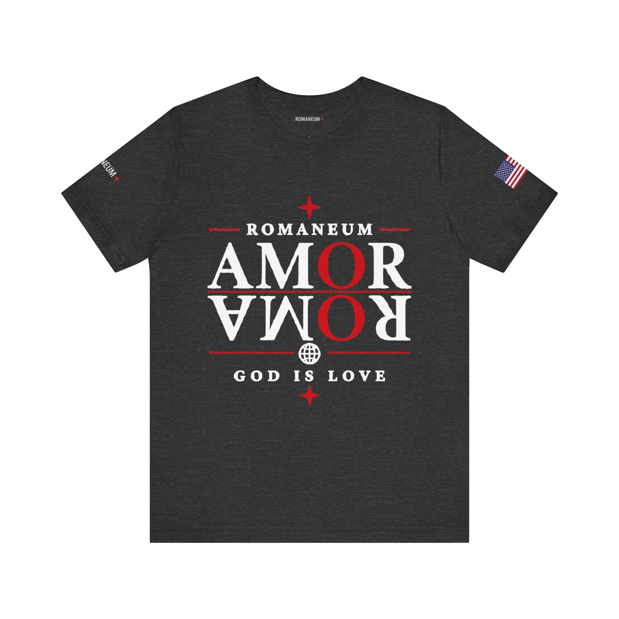 Romaneum 'AMOR/ROMA' God Is Love Graphic Tee