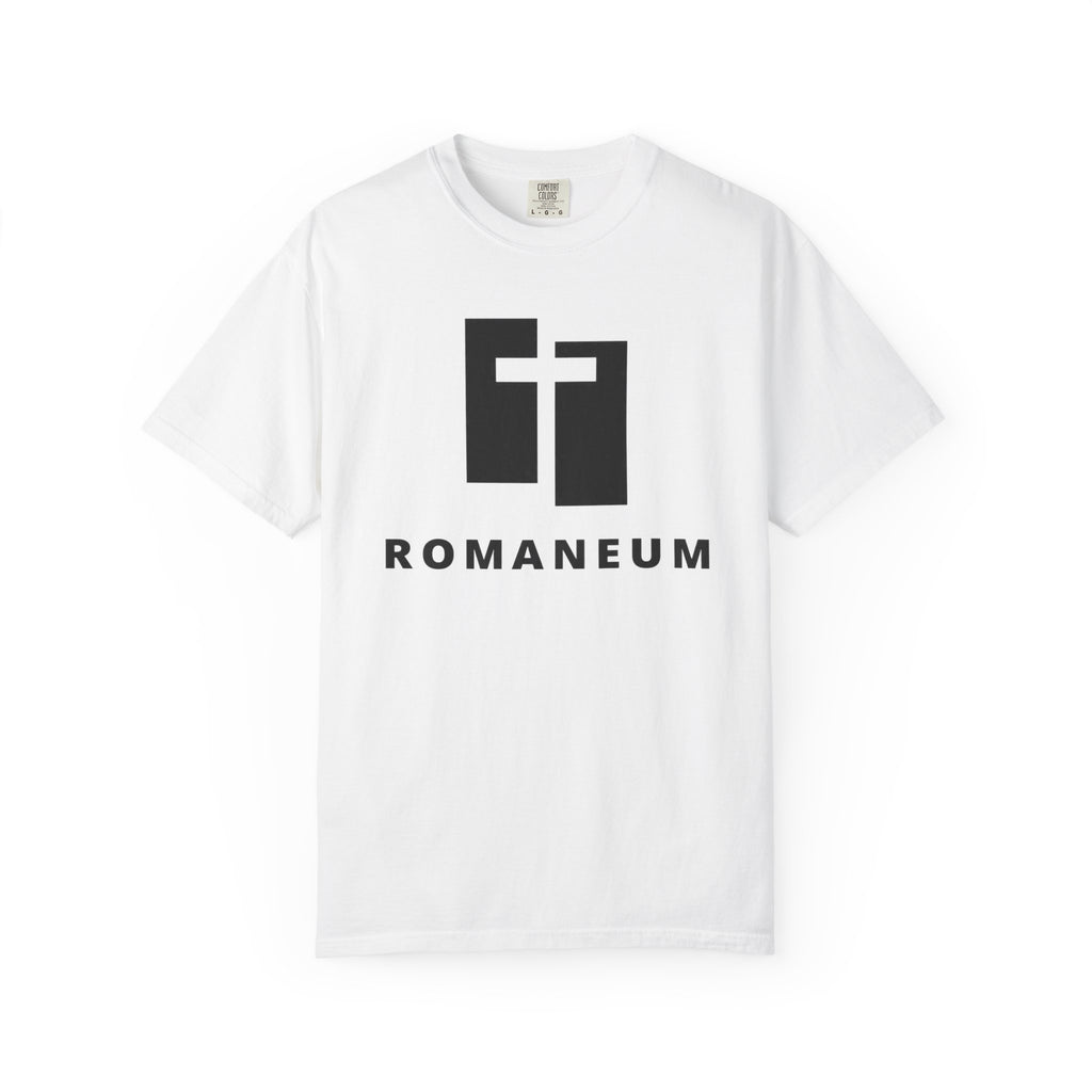 Romaneum Logo T-Shirt — Minimal Cross Tee