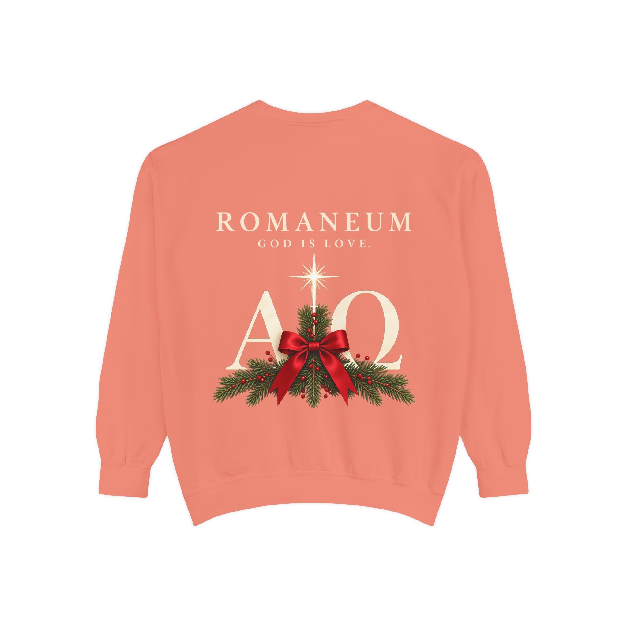 Christmas Alpha Omega Sweatshirt — Romaneum 'God Is Love' Holiday Crewneck