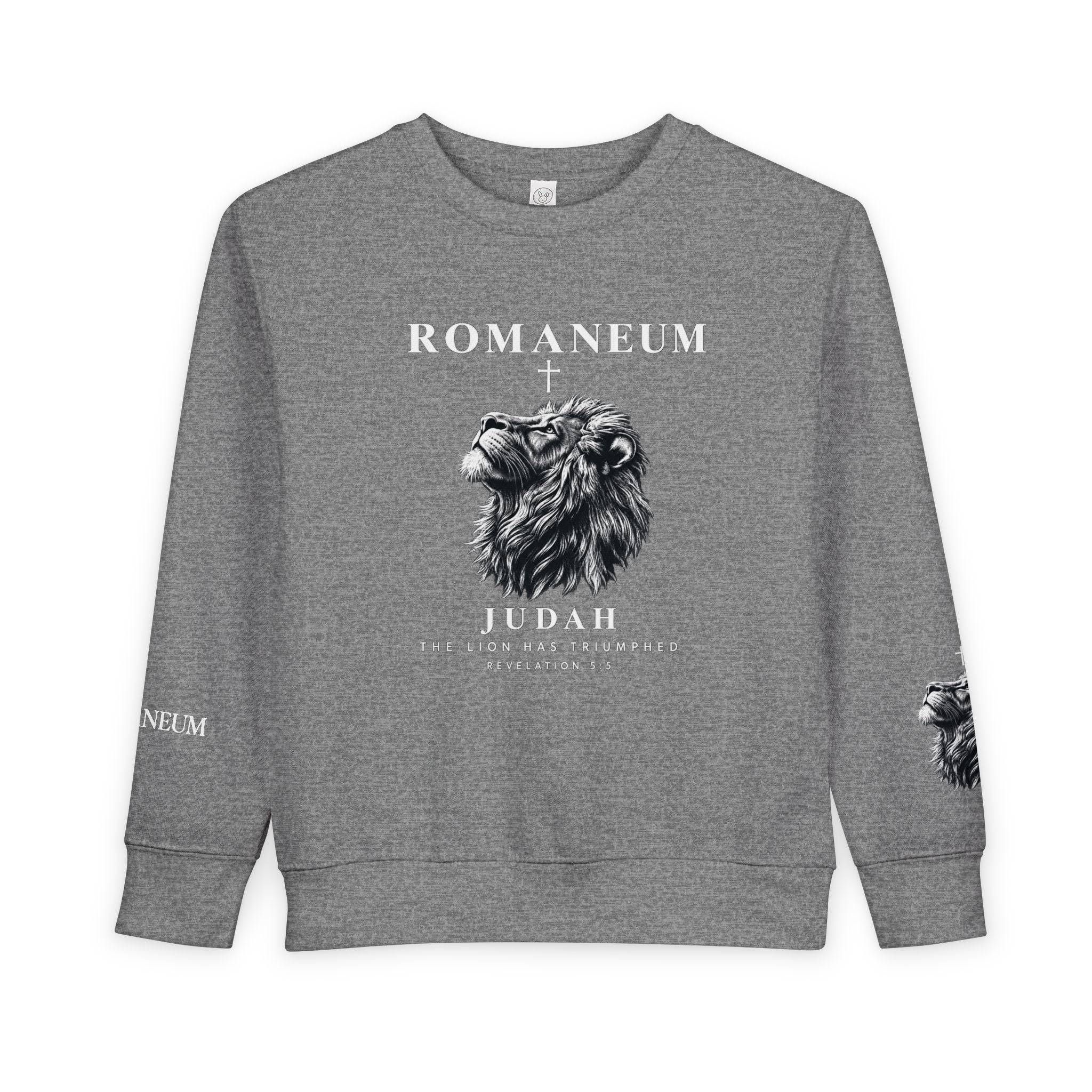 Toddler Sweatshirt - Romaneum Judah Lion Graphic Kids Crewneck
