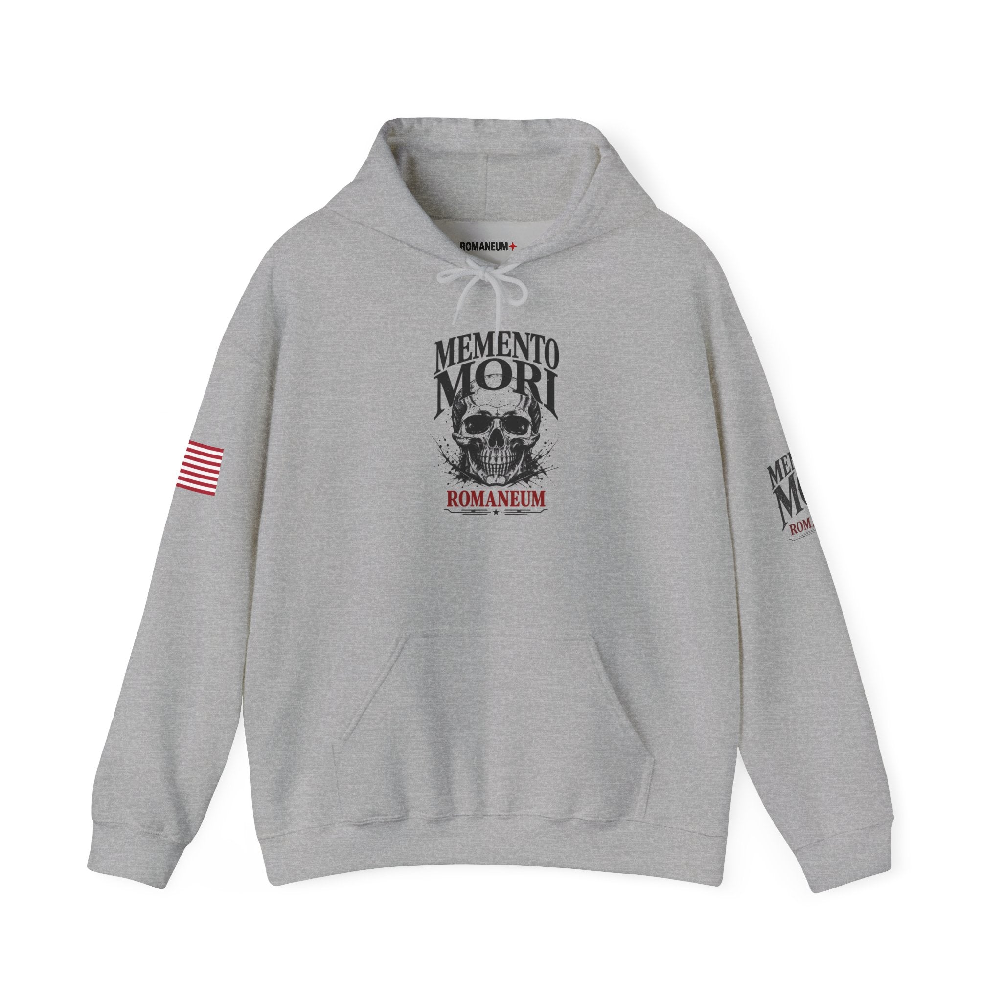 Memento Mori Hoodie — Romaneum Skull Graphic Pullover