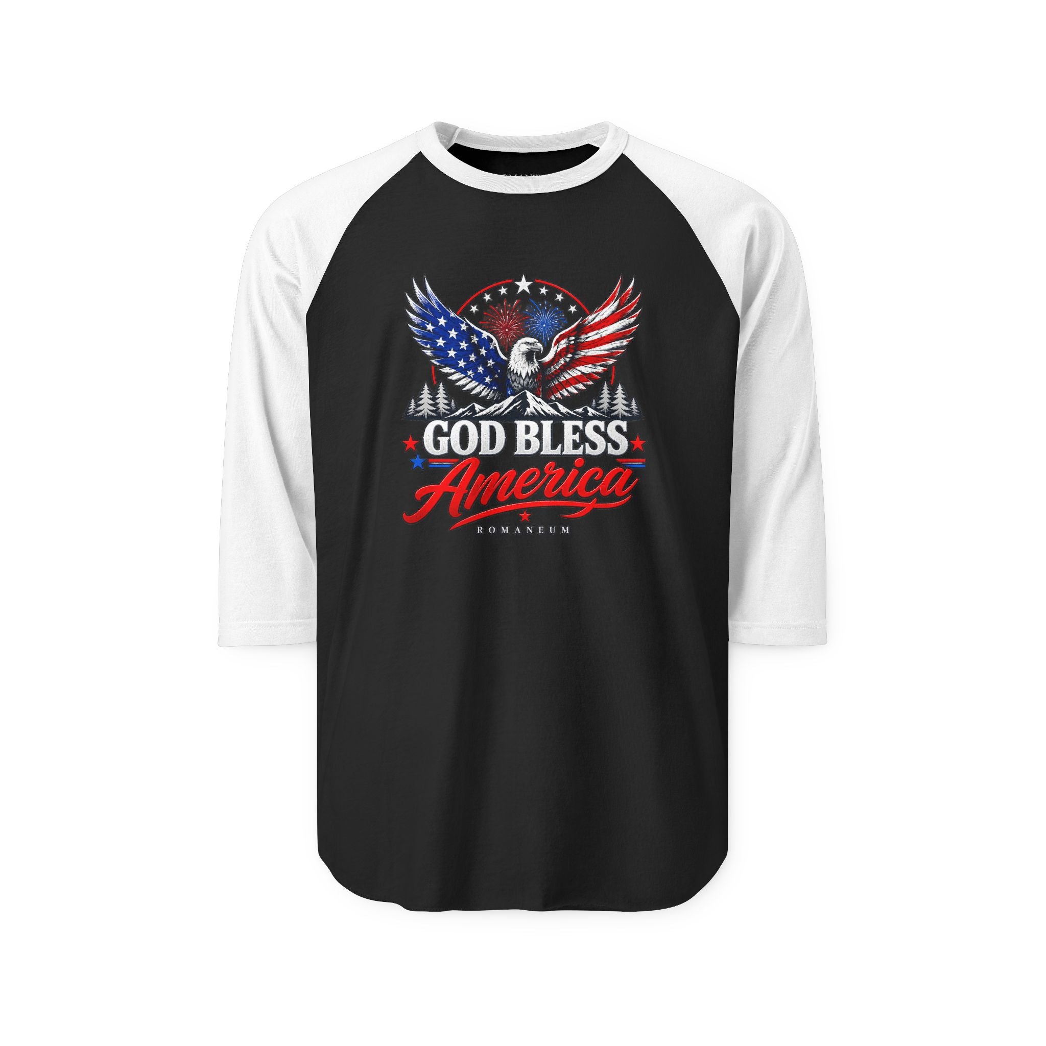God Bless America Eagle Raglan Shirt