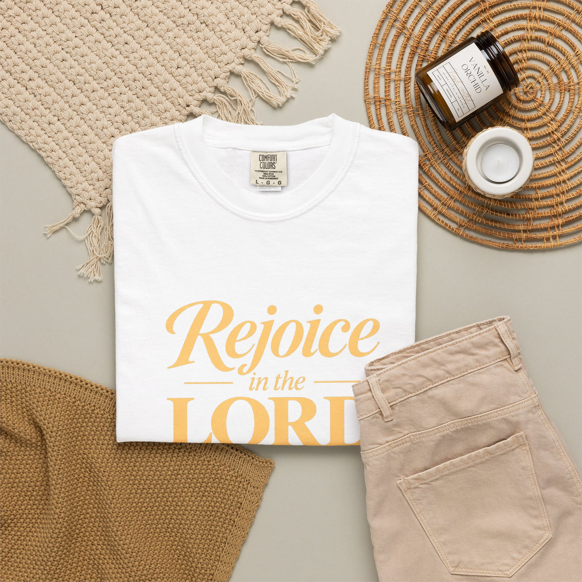 Rejoice in the Lord Always T-Shirt — Christian Faith Tee