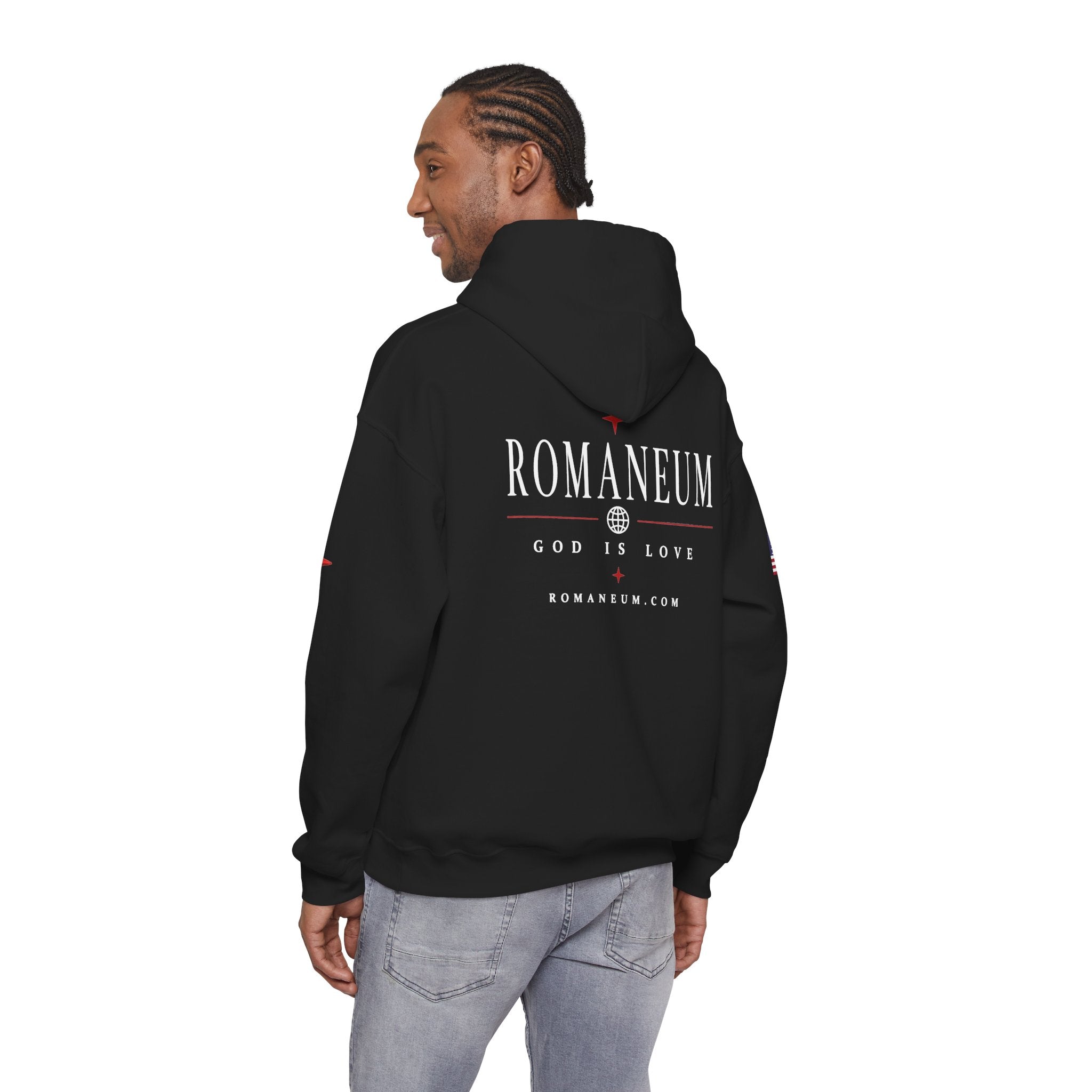 Romaneum ‘Amor’ Hoodie — God Is Love Graphic Sweatshirt