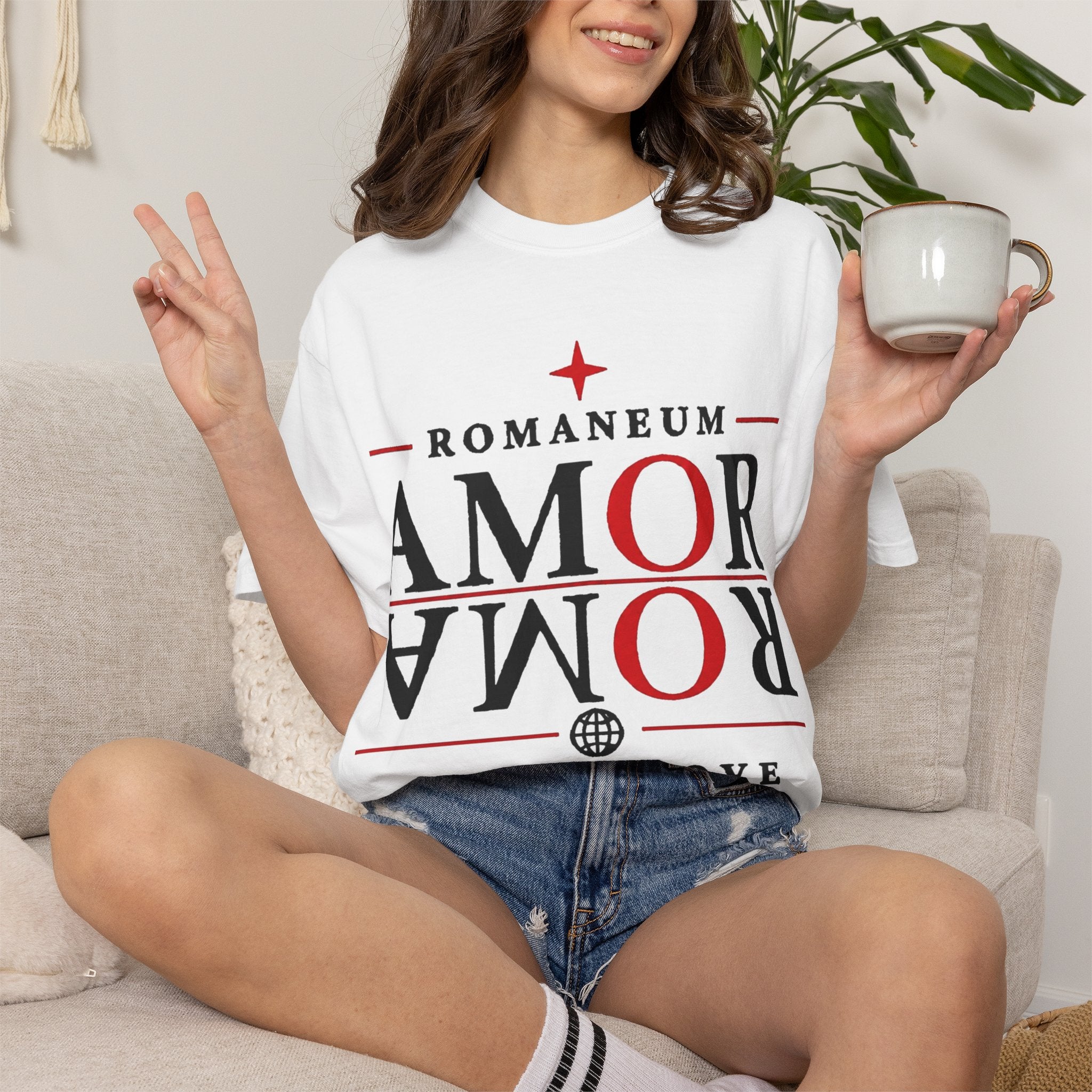 AMOR ROMA Tee — "God Is Love" Graphic T-Shirt
