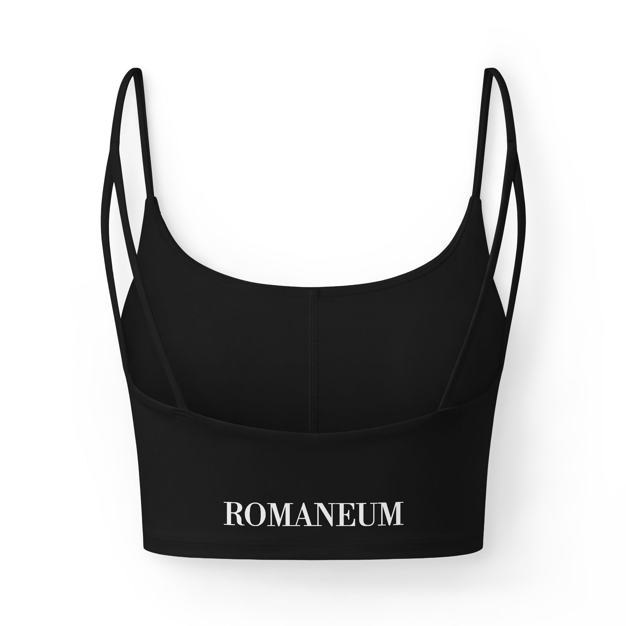 Luxe Crop Bra — ROMANEUM Cross Logo
