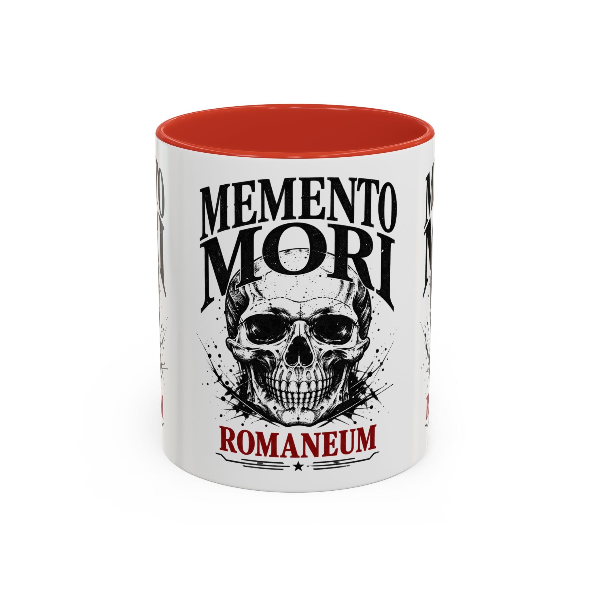 Romaneum Memento Mori Coffee Mug — Skull Accent Mug (11/15oz)