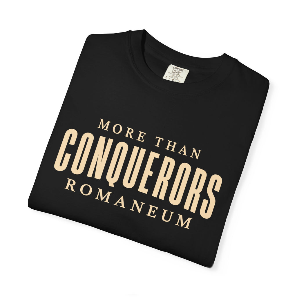 More Than Conquerors T-Shirt — "Romaneum" Graphic Tee