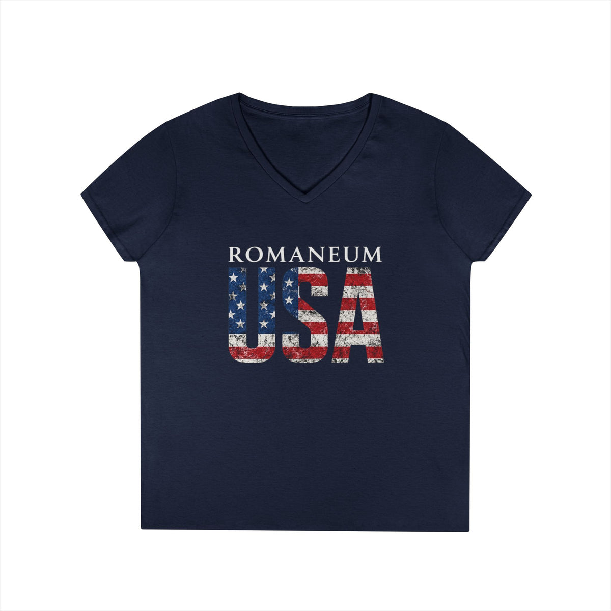 Ladies' V-Neck T-Shirt - ROMANEUM USA