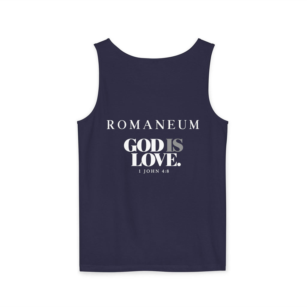 ROMANEUM Tank Top — “Go and Make Students of All Nations” / “God Is Love”