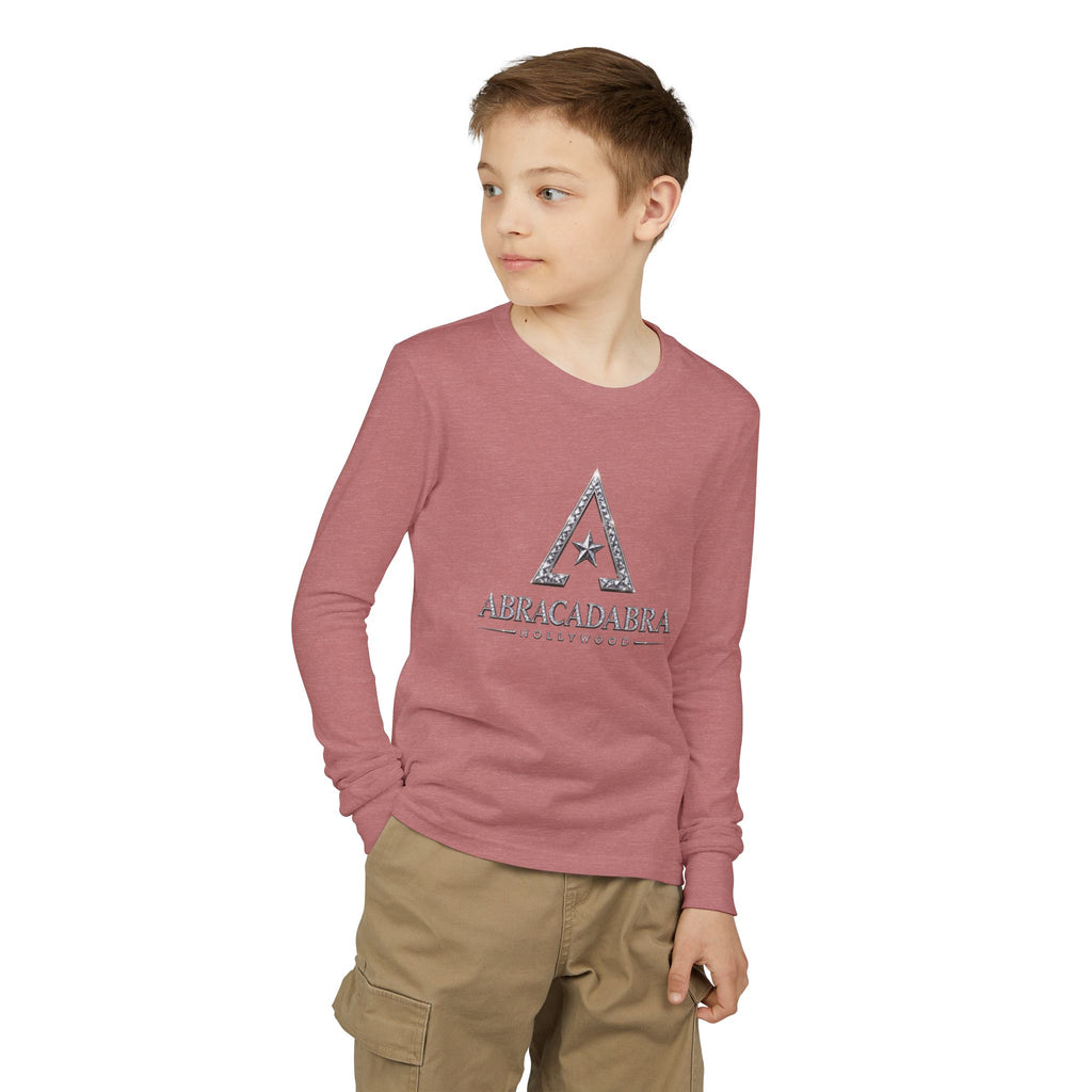 Youth Long Sleeve Tee — 'Abracadabra' Sparkle Magic Graphic