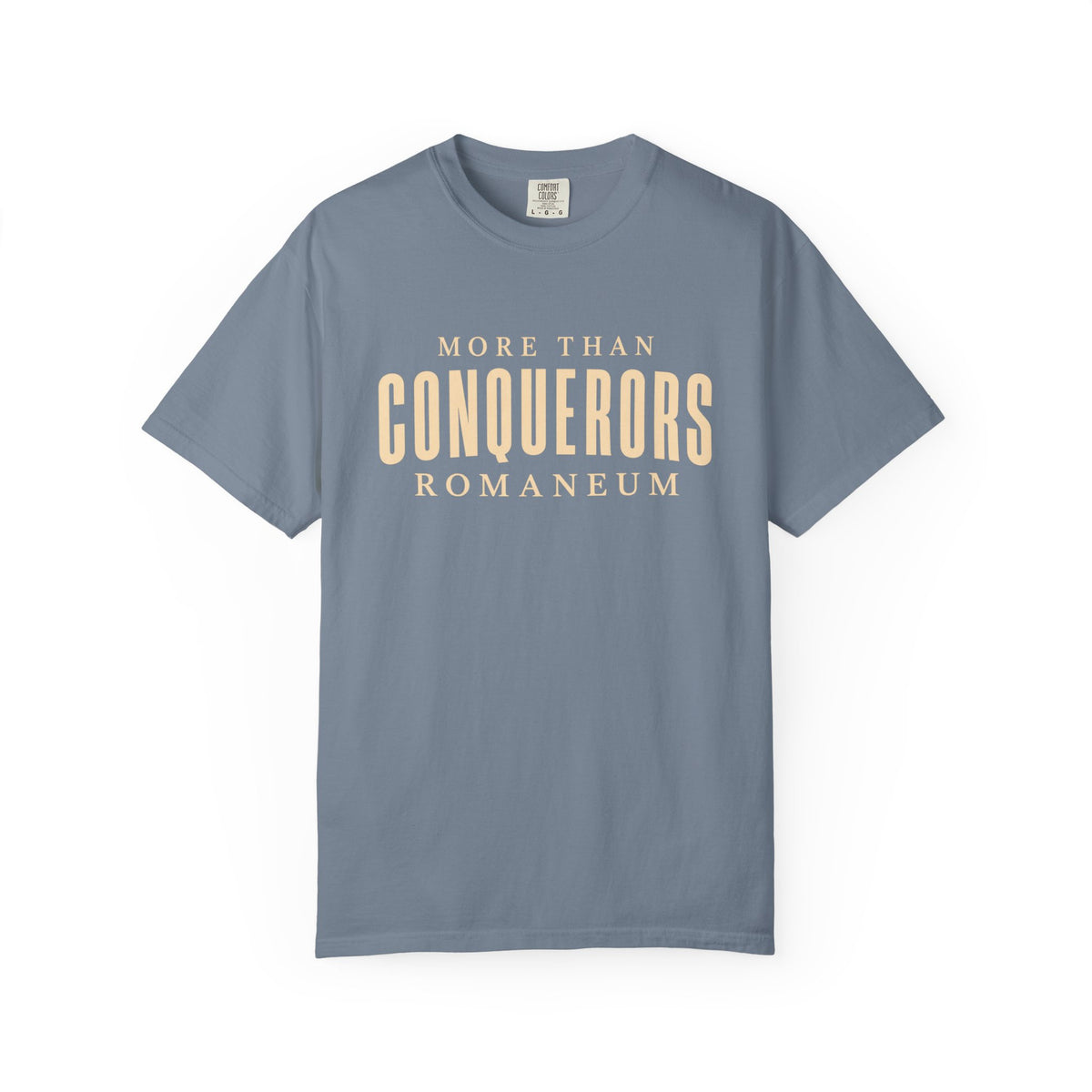 More Than Conquerors T-Shirt — "Romaneum" Graphic Tee