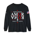 Romaneum "AMOR/ROMA" Long Sleeve Tee — God Is Love Graphic Shirt