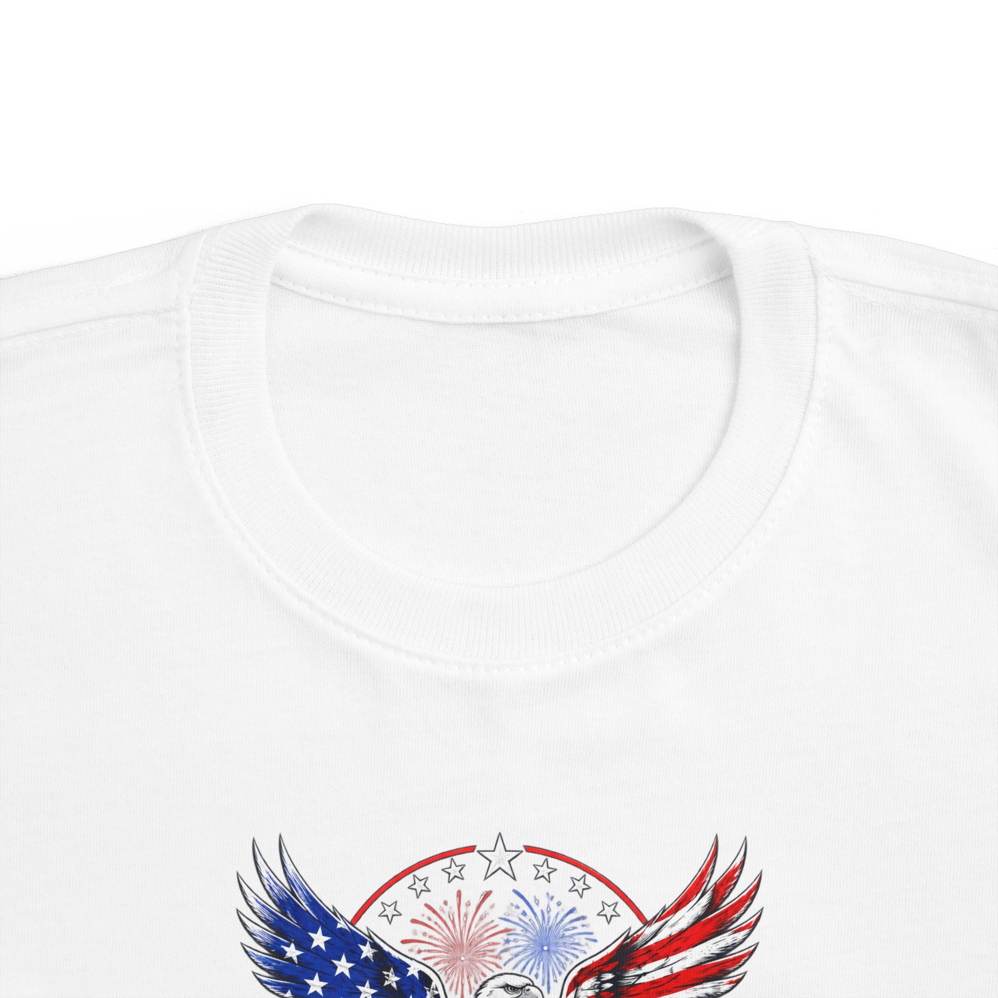 Toddler Tee - 'God Bless America' Patriotic Eagle Kids Shirt