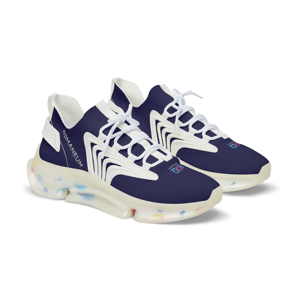 Men's Navy Athletic Sneakers — Breathable Mesh Running Shoes with Cushioned Sole