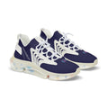 Men's Navy Athletic Sneakers — Breathable Mesh Running Shoes with Cushioned Sole