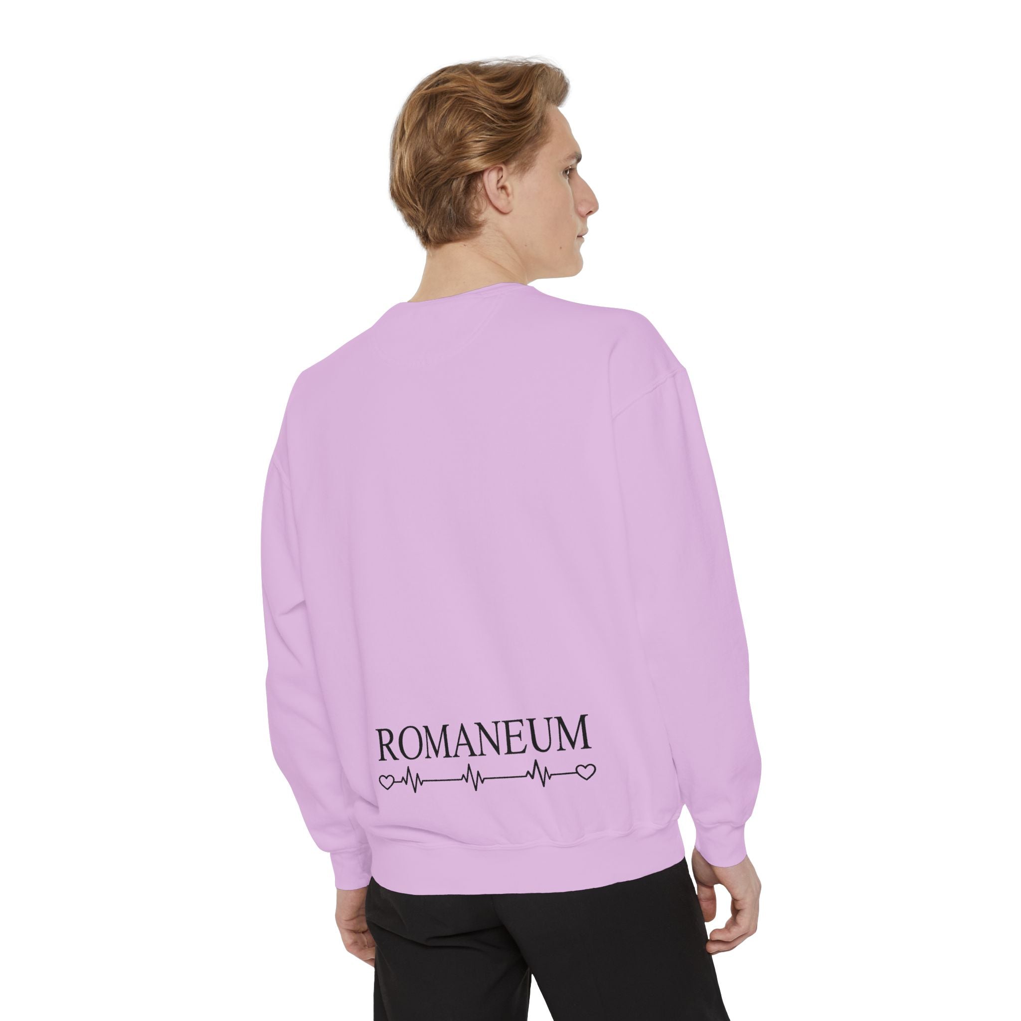 Alpha Omega Heart design sweatshirt | God is Love 1 John 4:8 RomanEum