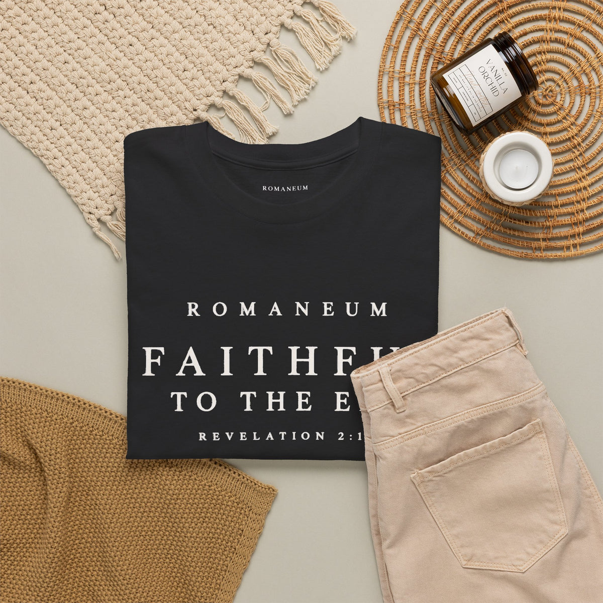 Faithful to the End Tee — 'Romaneum'