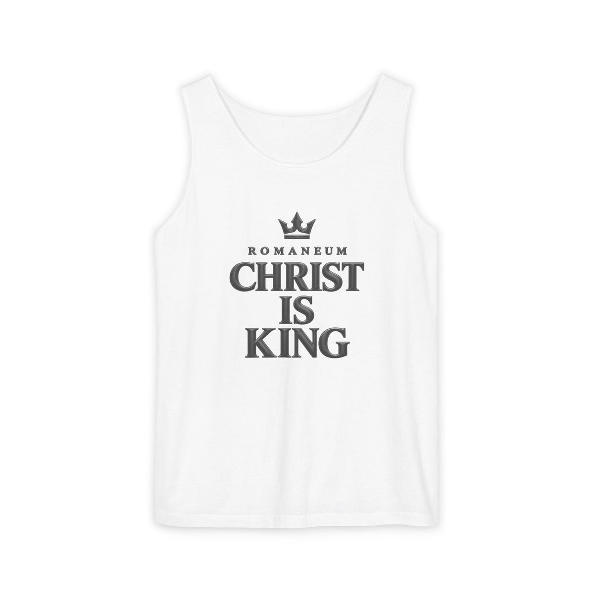 Christ Is King Tank Top — Romanem Faith-Based Christian Tee