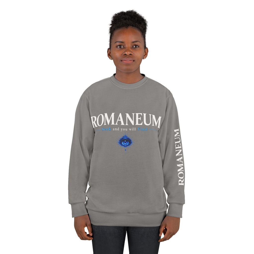 Romaneum Crewneck Sweatshirt — "Romaneum and you will" Graphic Pullover