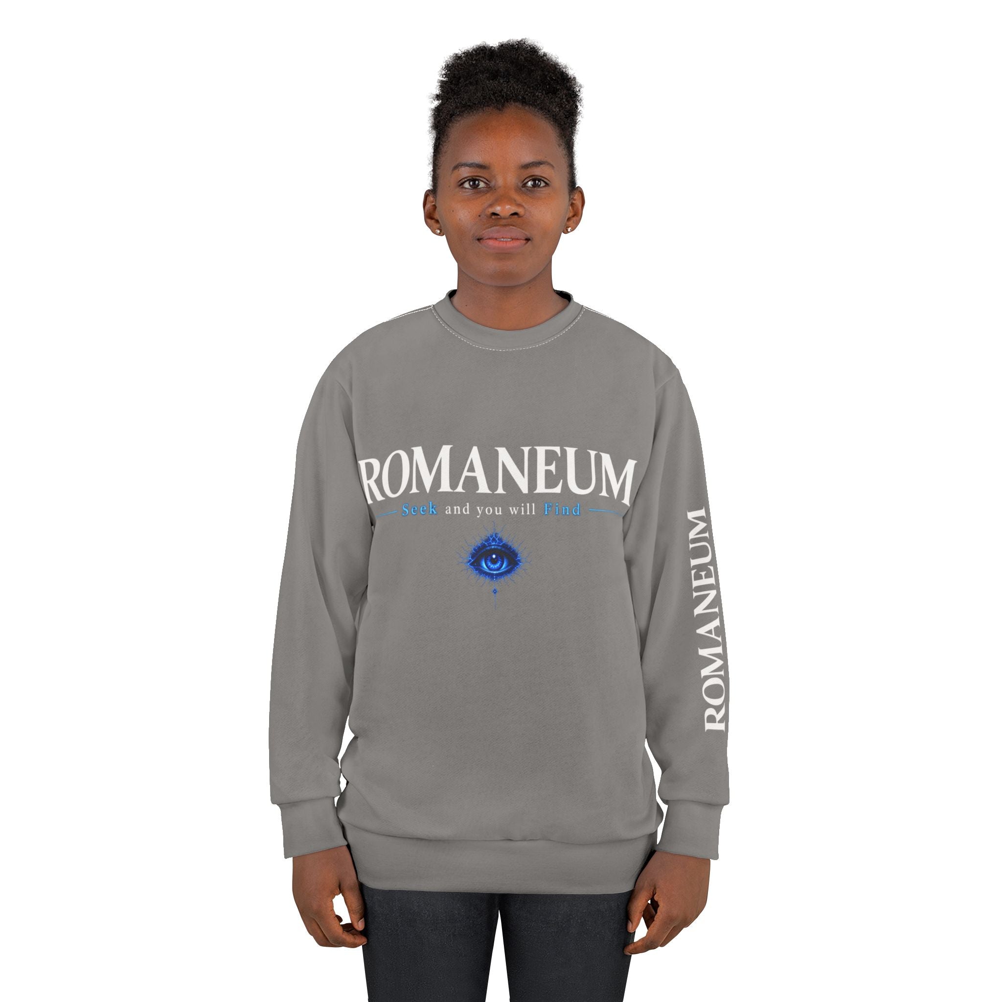 Romaneum Crewneck Sweatshirt — "Romaneum and you will" Graphic Pullover