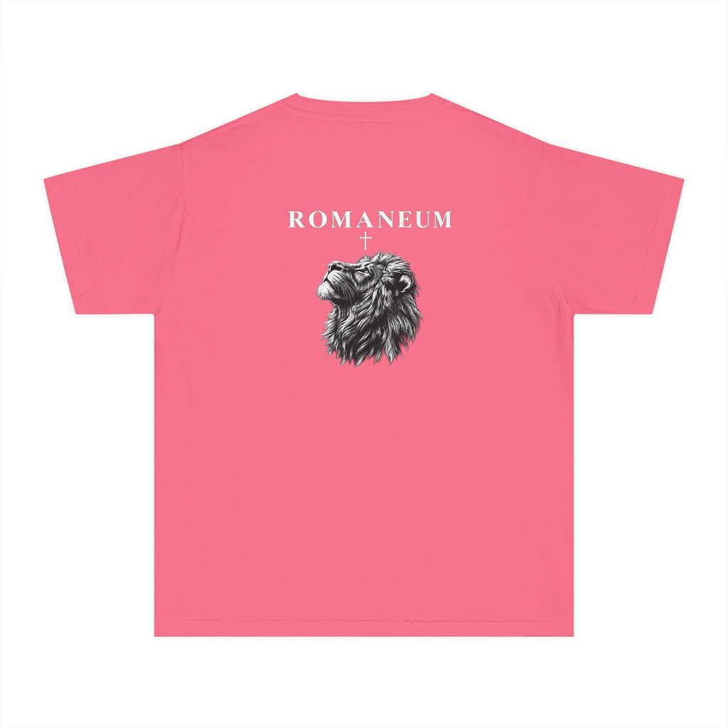 Youth Tee — "Romaneum Judah" Lion Graphic Shirt