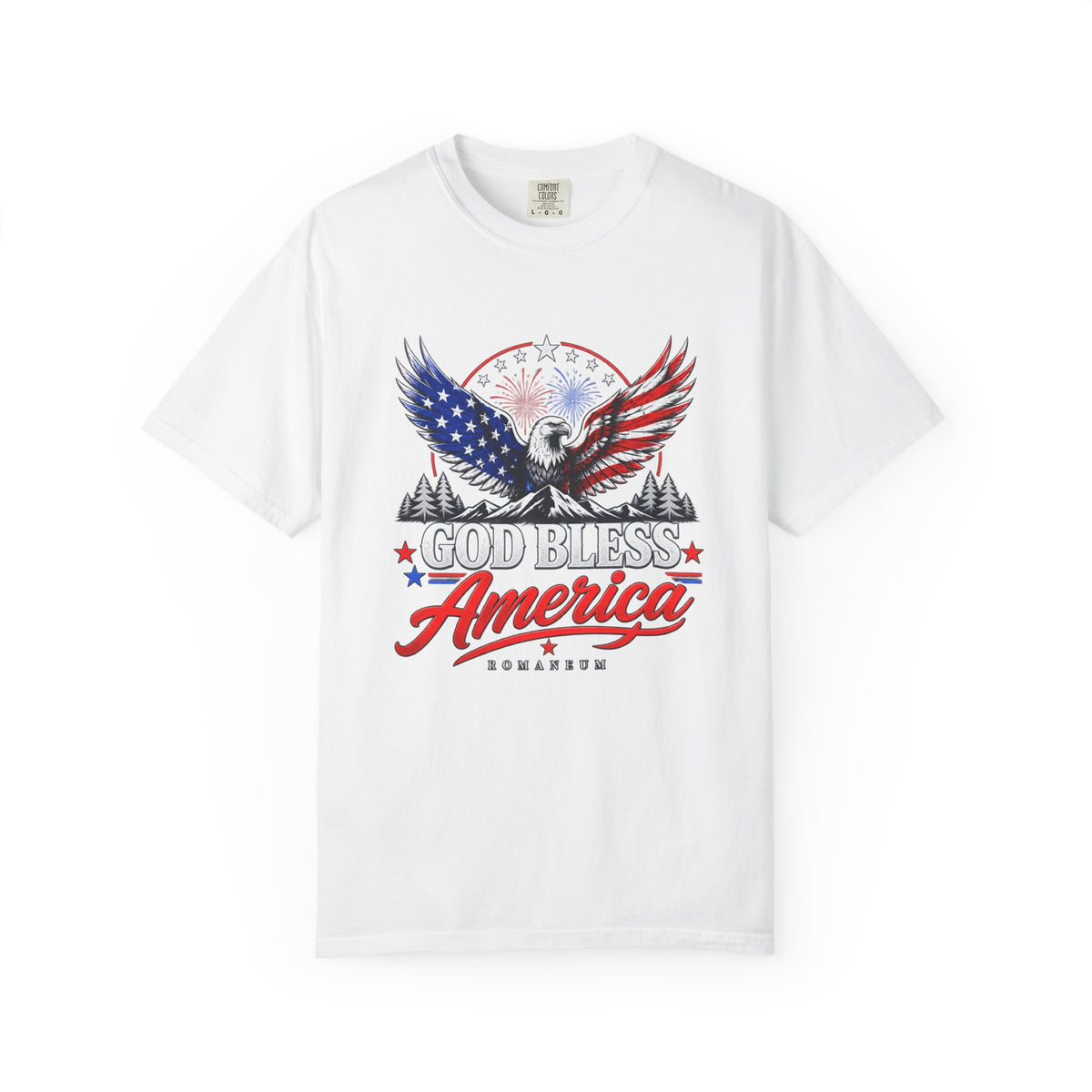 God Bless America Eagle T-Shirt — Patriotic USA Flag Graphic Tee