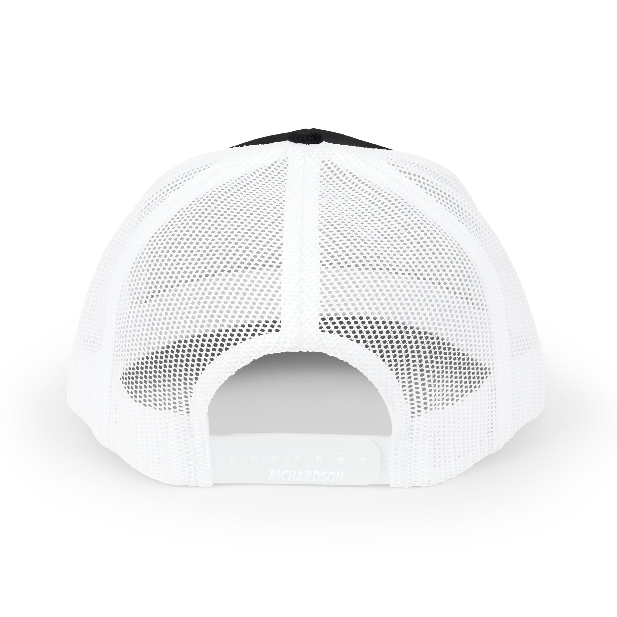 Eagle Head Romanem Trucker Cap | Embroidered Black White Mesh