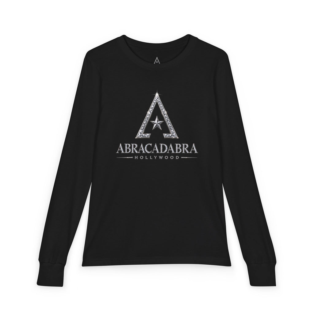 Youth Long Sleeve Tee — 'Abracadabra' Sparkle Magic Graphic