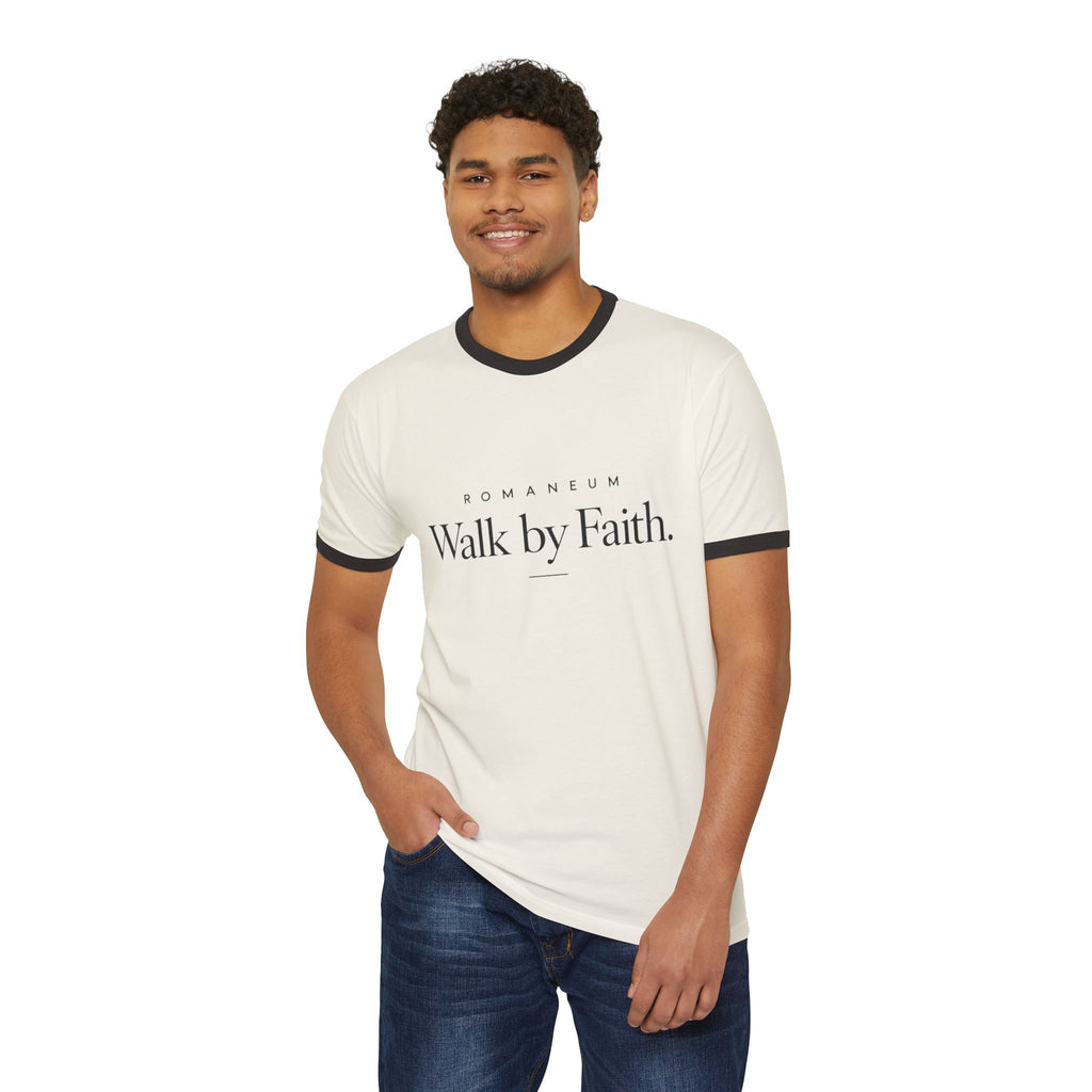 ROMANEUM Walk by Faith Ringer T-Shirt