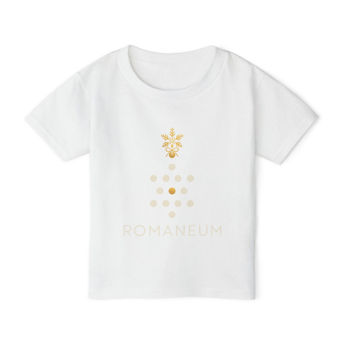 Romaneum Christmas Gold Star Toddler T-Shirt