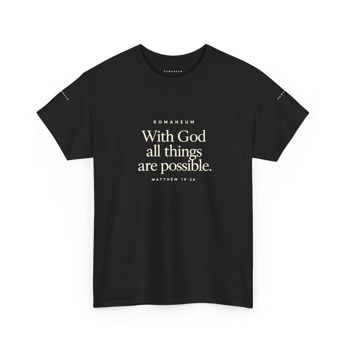 Faith Graphic Tee — "With God All Things Are Possible" T‑Shirt