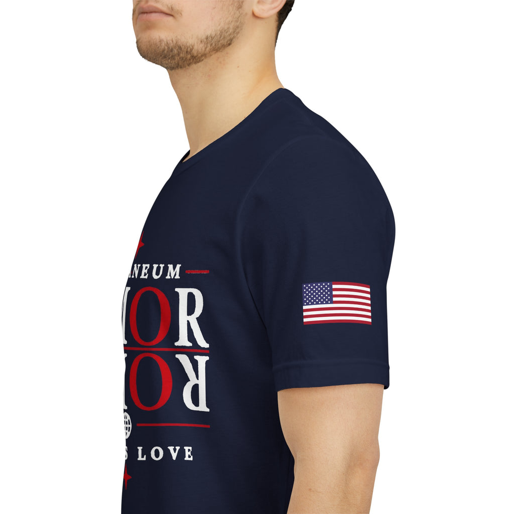 Romaneum 'AMOR/ROMA' God Is Love Graphic Tee
