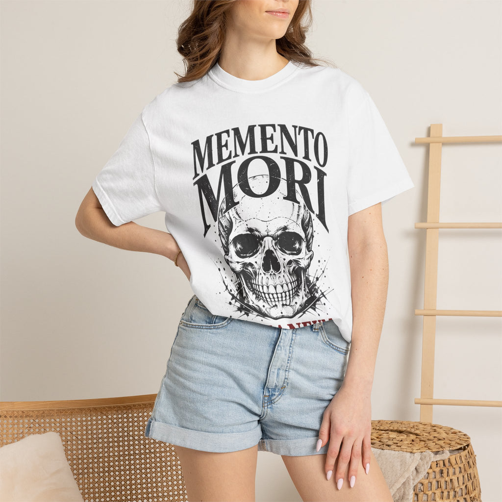 Memento Mori Skull T‑Shirt — Romaneum Gothic Graphic Tee