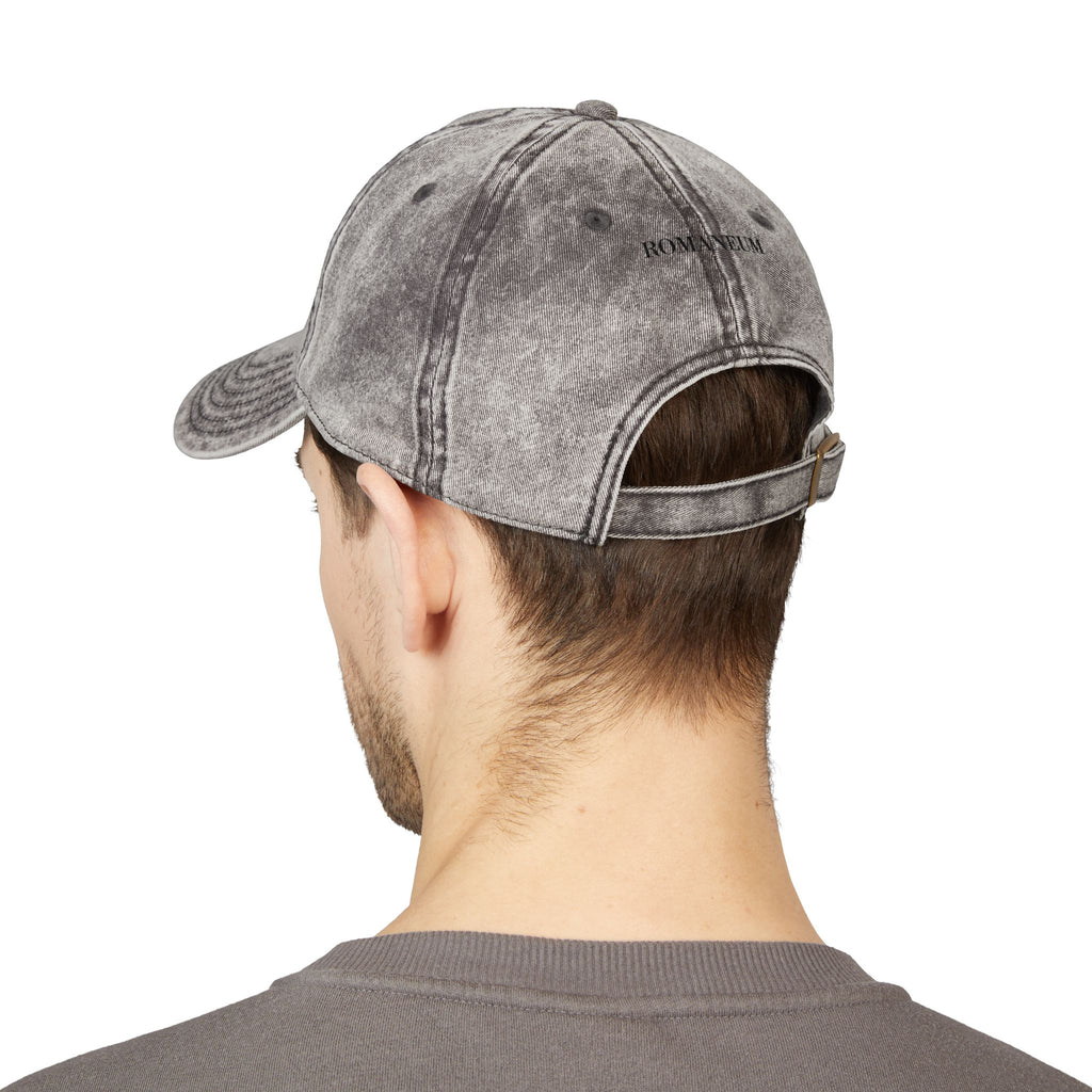 Vintage Embroidered Cap — "Think like God" Rose Men's Hat