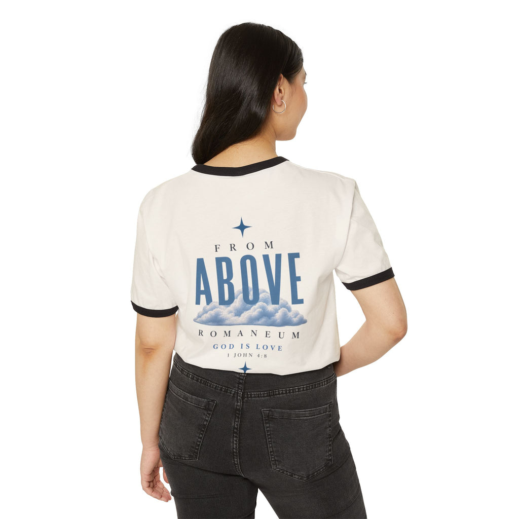 Amor Roma Ringer T-Shirt — "From Above" Graphic Tee
