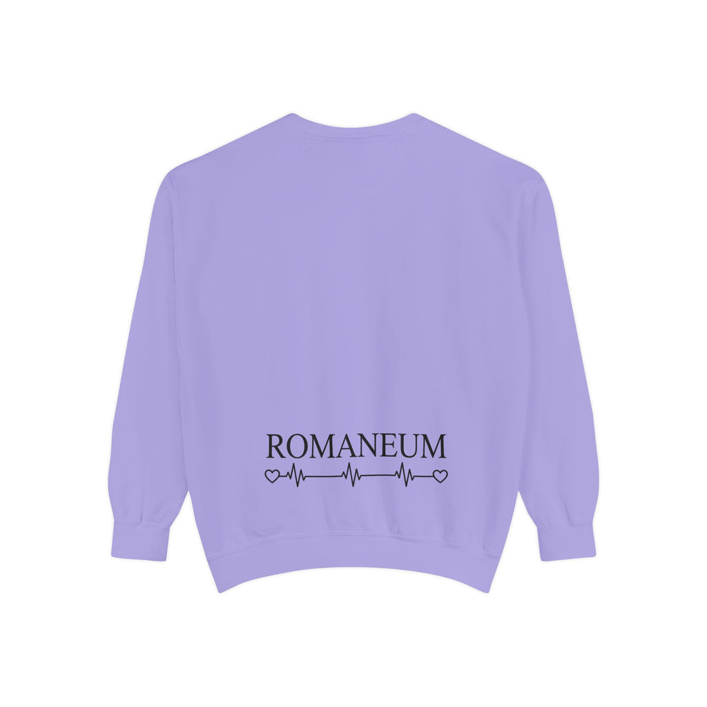 Alpha Omega Heart design sweatshirt | God is Love 1 John 4:8 RomanEum