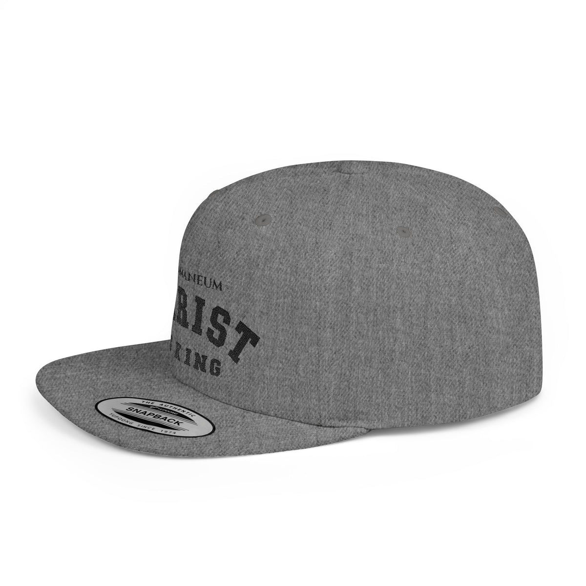 Christ Is King Flat Bill Snapback Hat — Baseball Cap