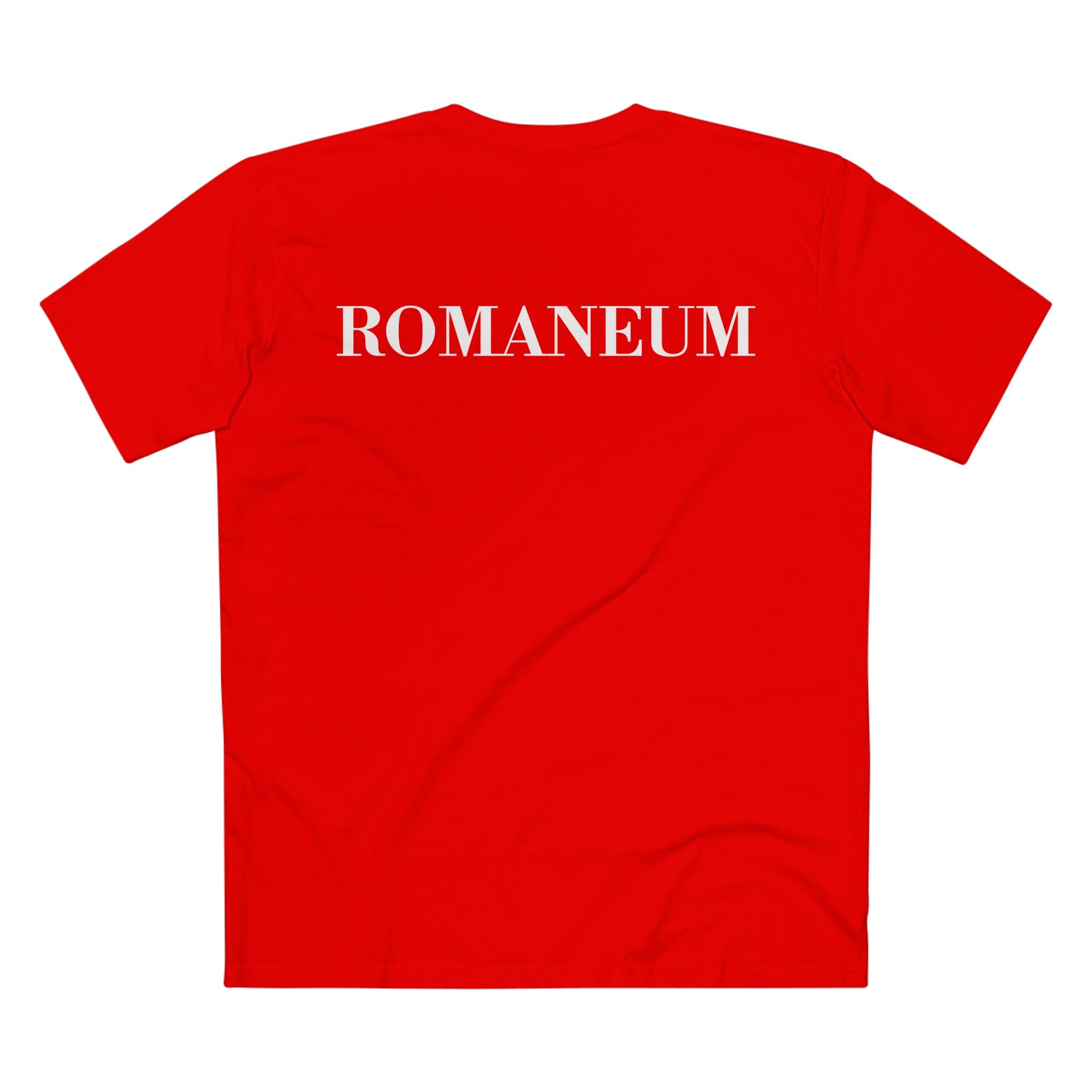 ROMANEUM Classic Logo Tee — Minimalist Vintage Lettering T-Shirt
