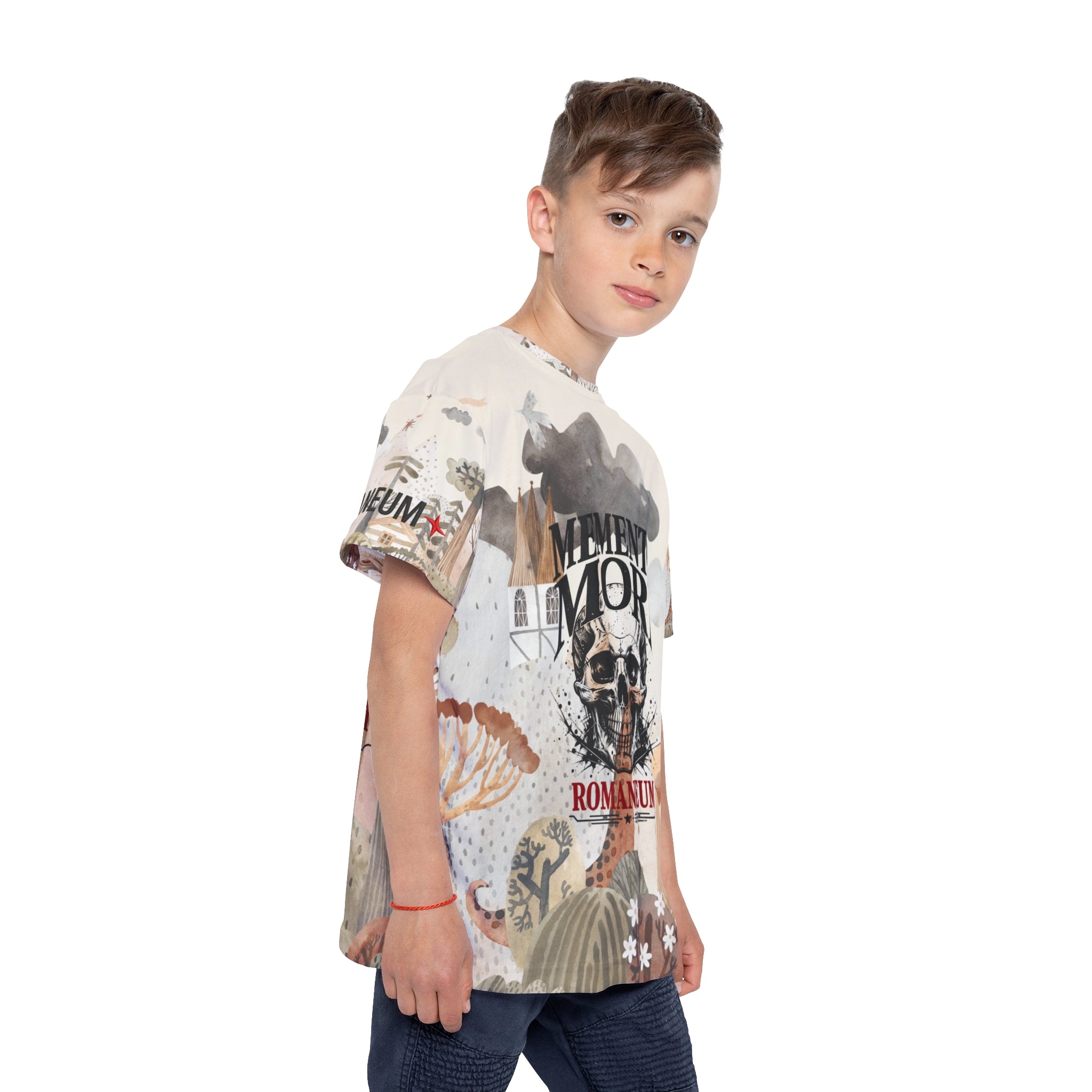 Kids Jersey – "Memento Mori" Romaneum Skull All-Over Print